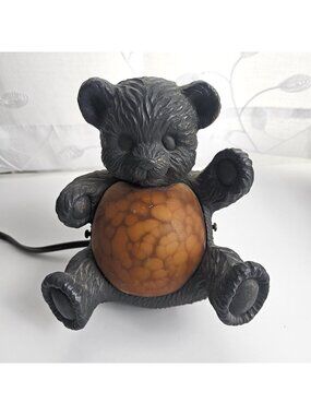 Vintage Teddy Bear Lamp Night Light Cast Iron Cheyenne